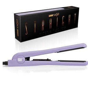 Women’s Ladies Juniors Black Tourmaline Gemstone Plated 1.25 Ceramic Flat Iron